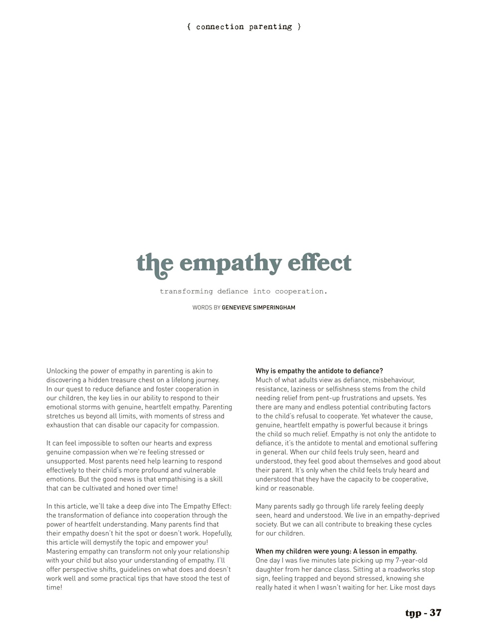 The Natural Parent Magazine Preview Pages