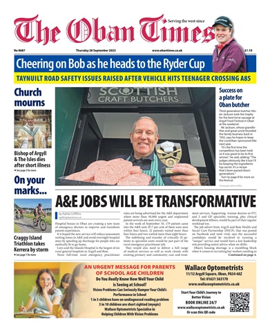 The Oban Times & Lochaber Times issue 28th September, 2023