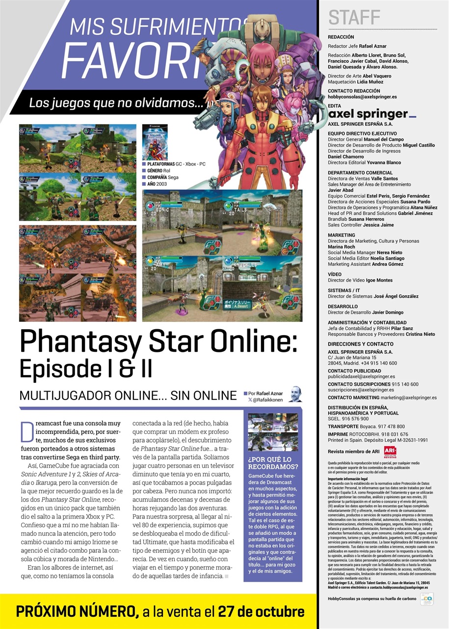 Hobby Consolas Preview Pages