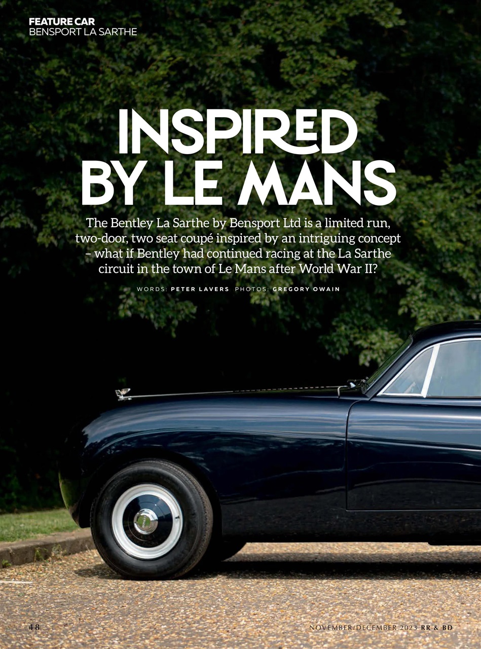 Rolls-Royce & Bentley Driver Preview Pages