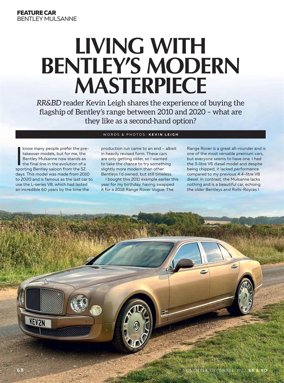 Rolls-Royce & Bentley Driver Preview Pages