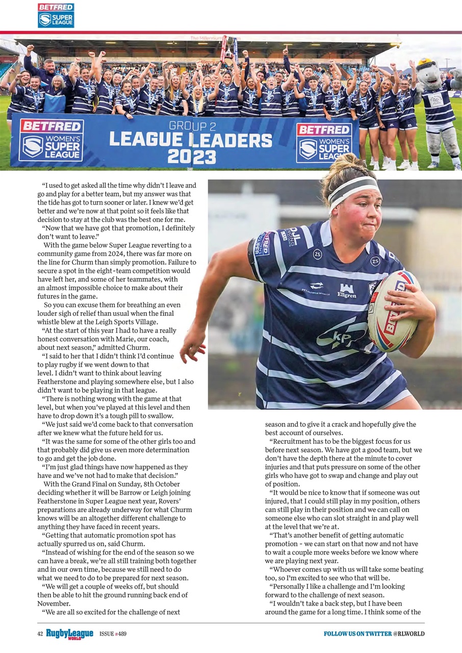 Rugby League World Preview Pages