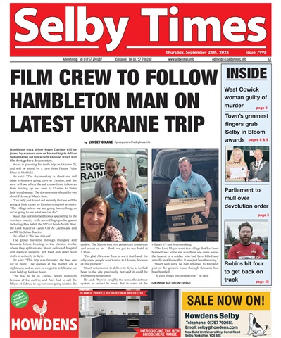 Selby Times issue September 28th 2023