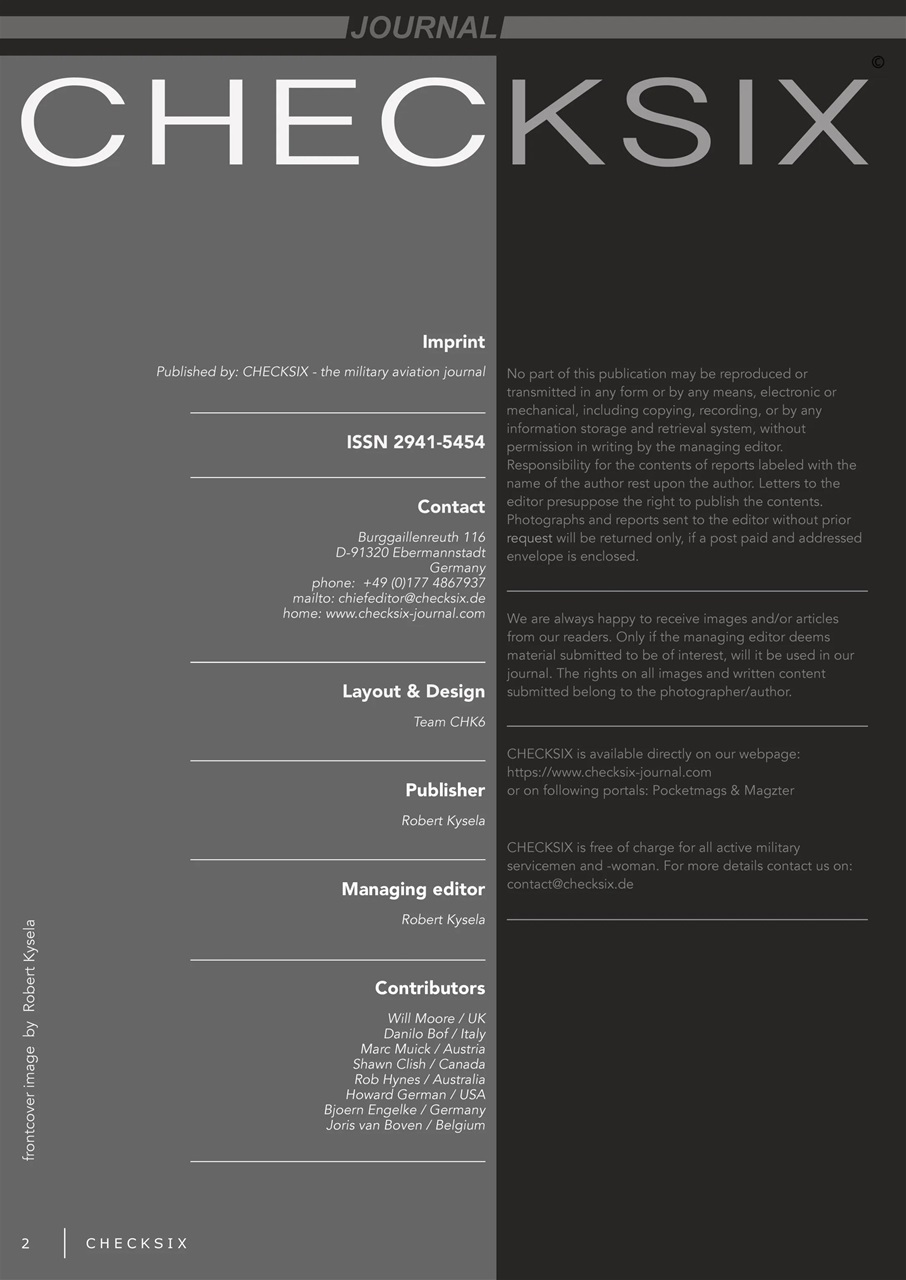 CHECKSIX - The Military Aviation Journal Preview Pages