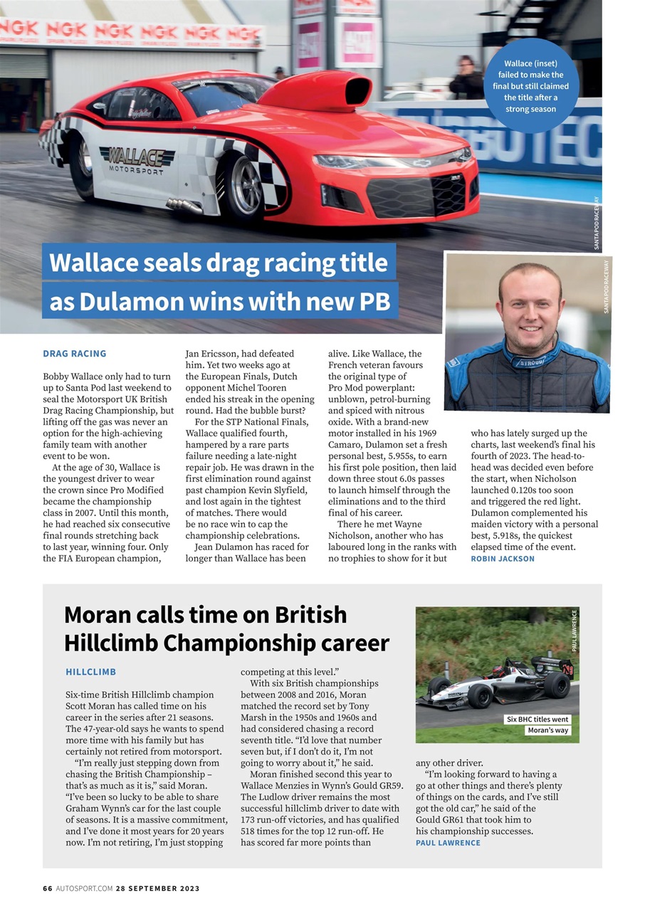 Autosport Preview Pages