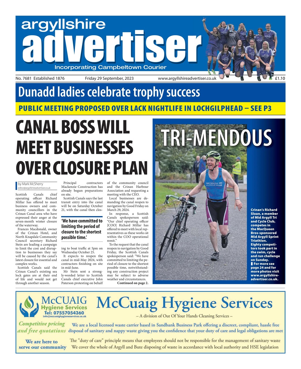 Argyllshire Advertiser Preview Pages