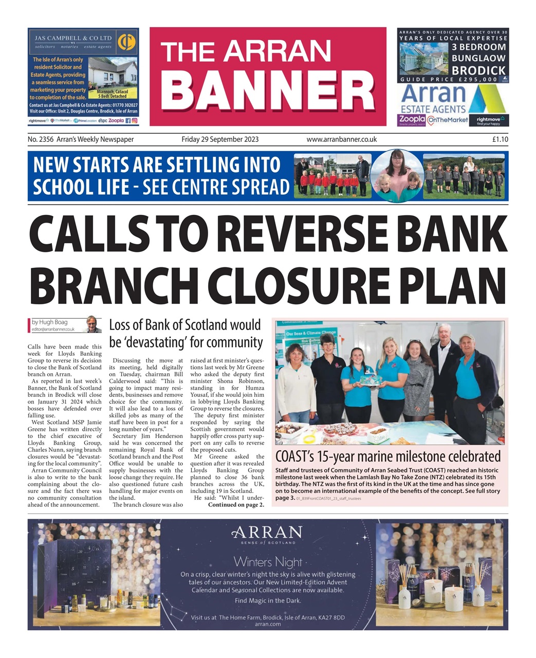 Arran Banner Preview Pages