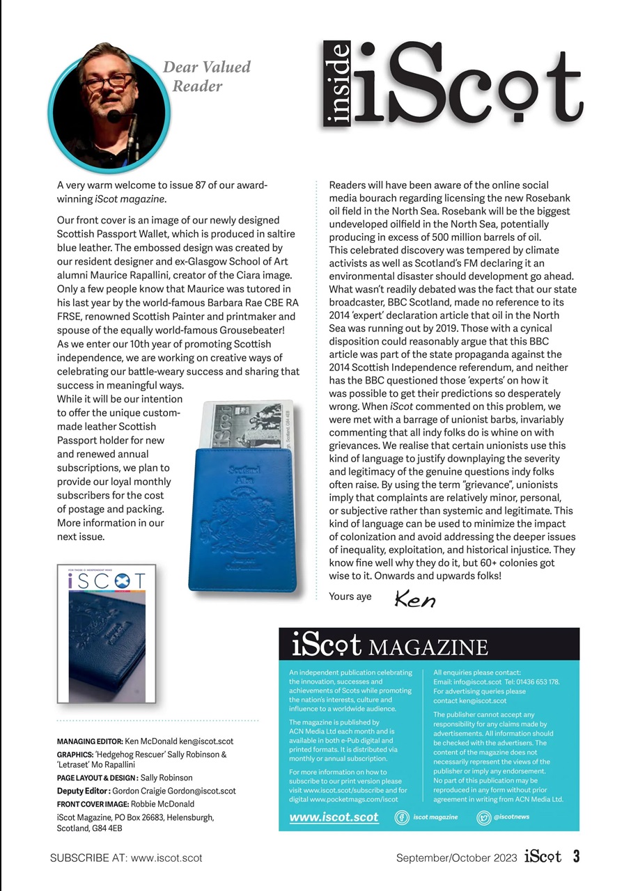 iScot Magazine Preview Pages