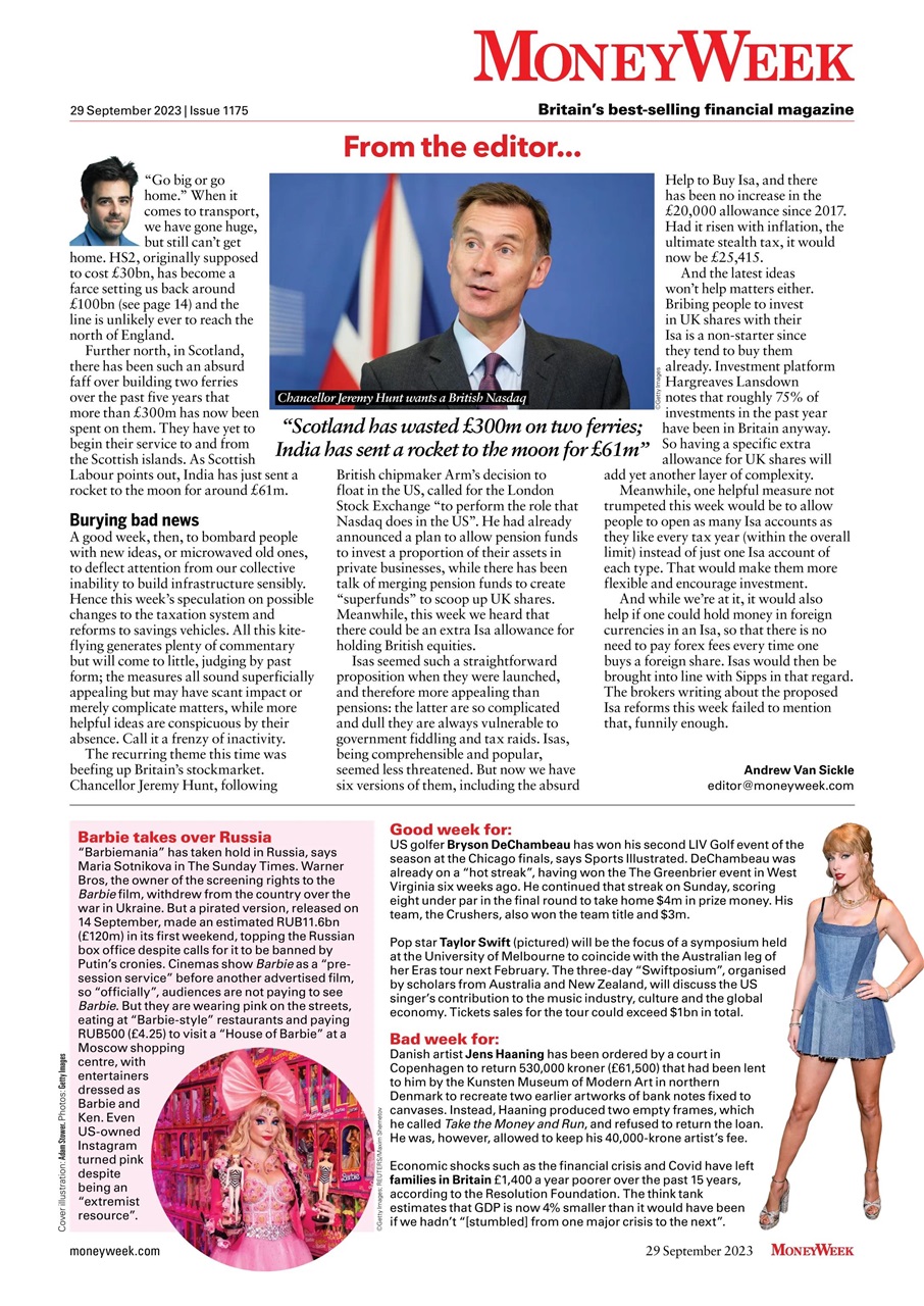 MoneyWeek Preview Pages