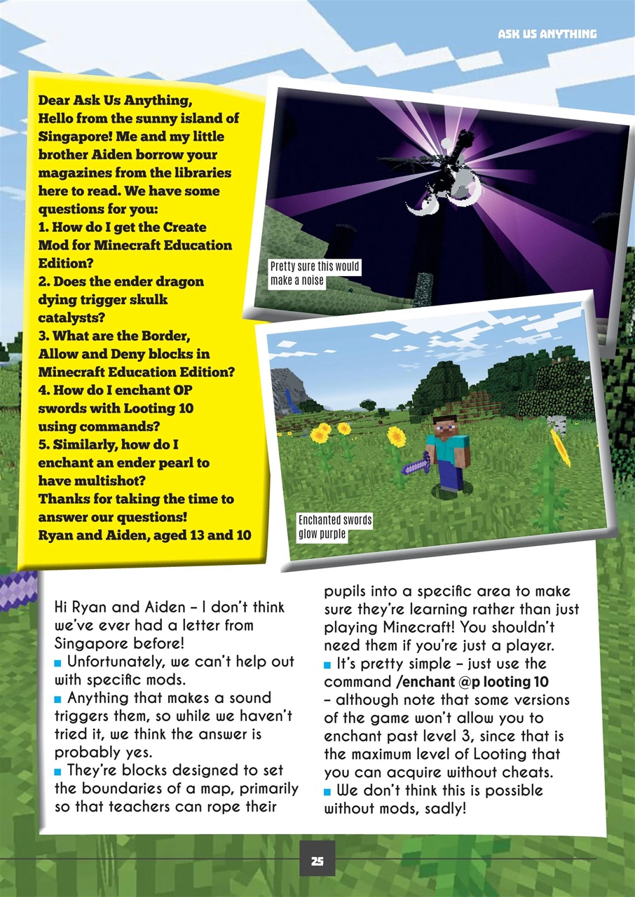 Minecraft World Preview Pages