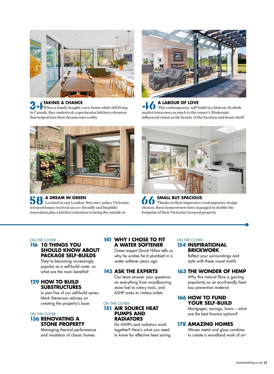 Homebuilding & Renovating Magazine Preview Pages