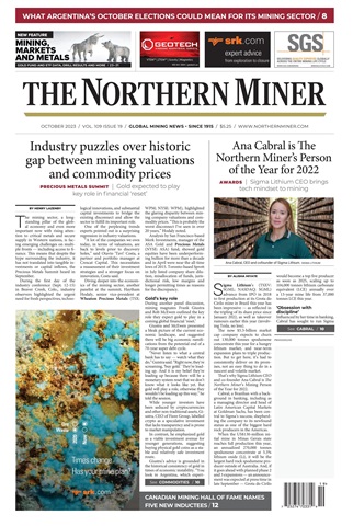 The Northern Miner issue Vol.109  No19