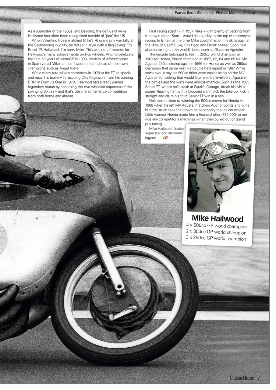 Classic Racer Preview Pages