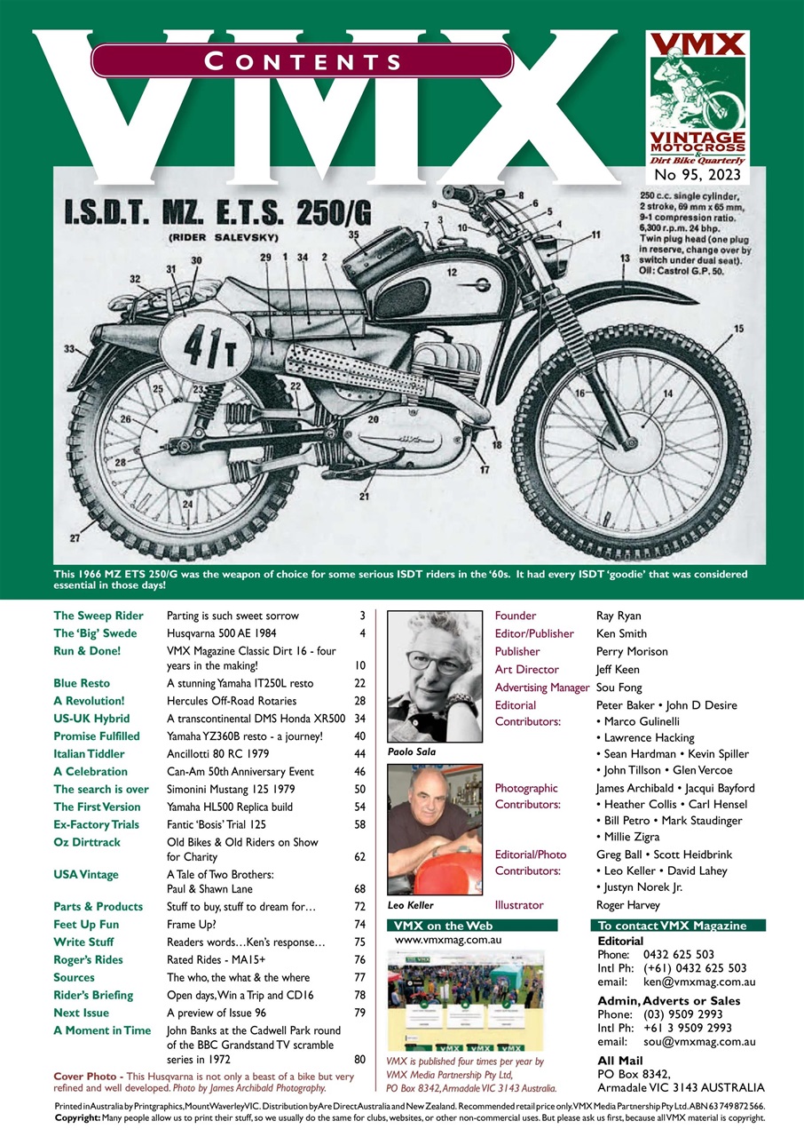 VMX Magazine Preview Pages