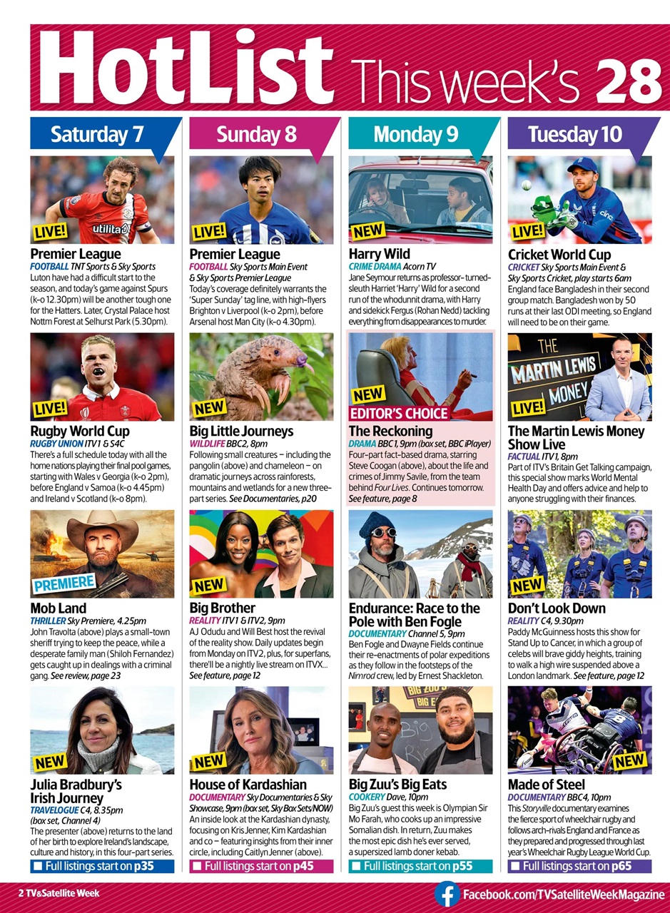TV & Satellite Week Preview Pages