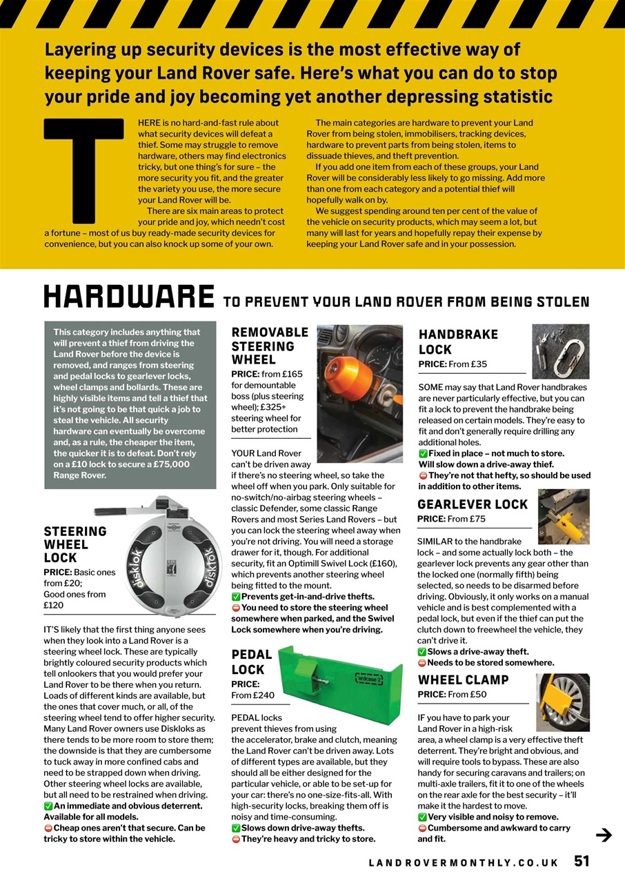 Land Rover Monthly Preview Pages