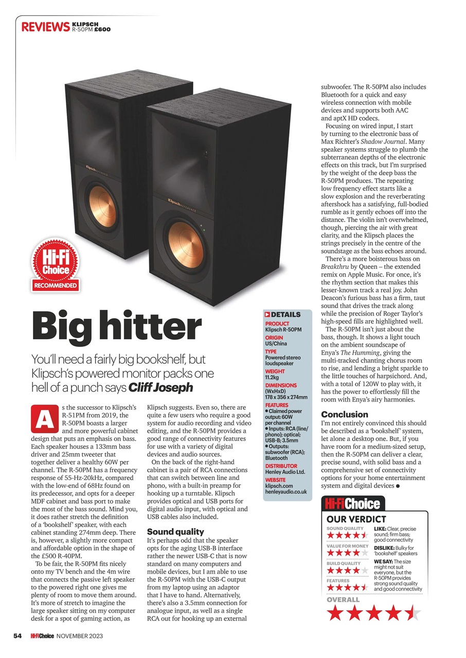 Hi-Fi Choice Preview Pages