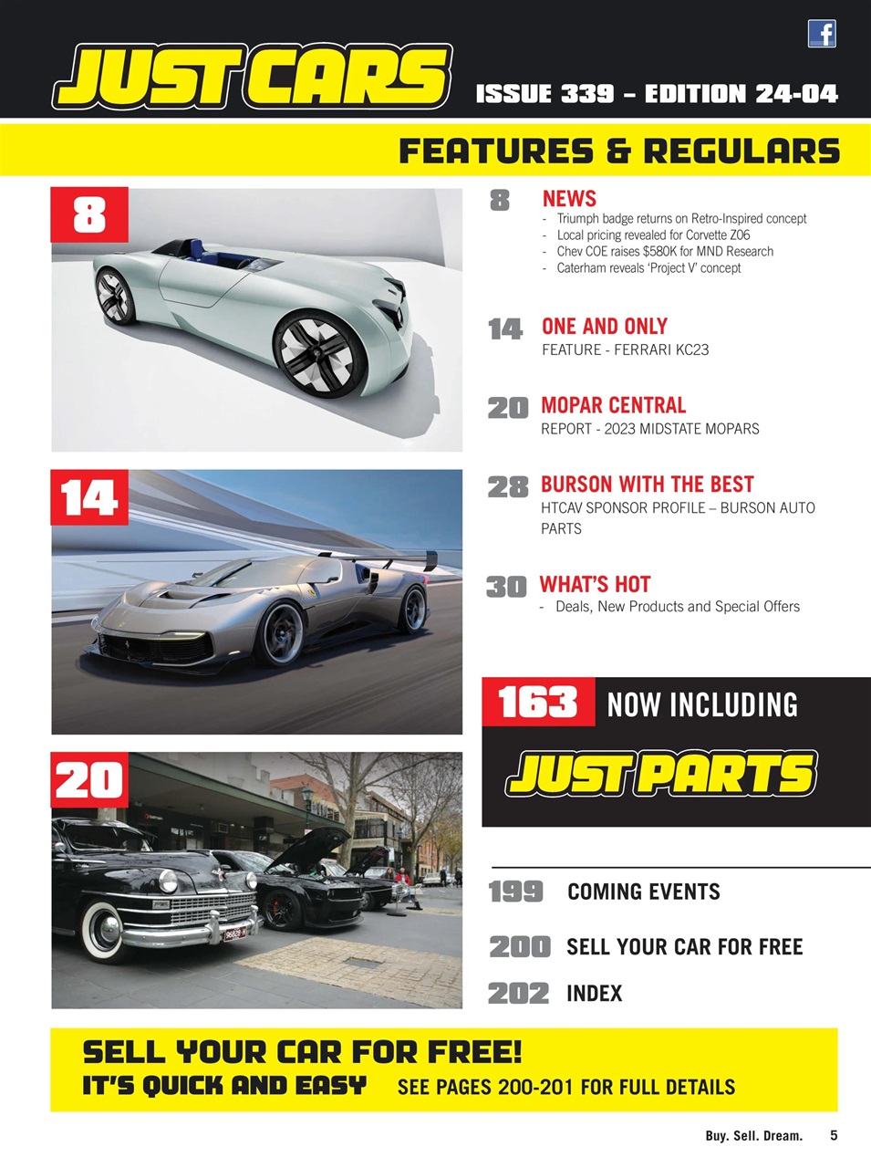 JUST CARS Preview Pages
