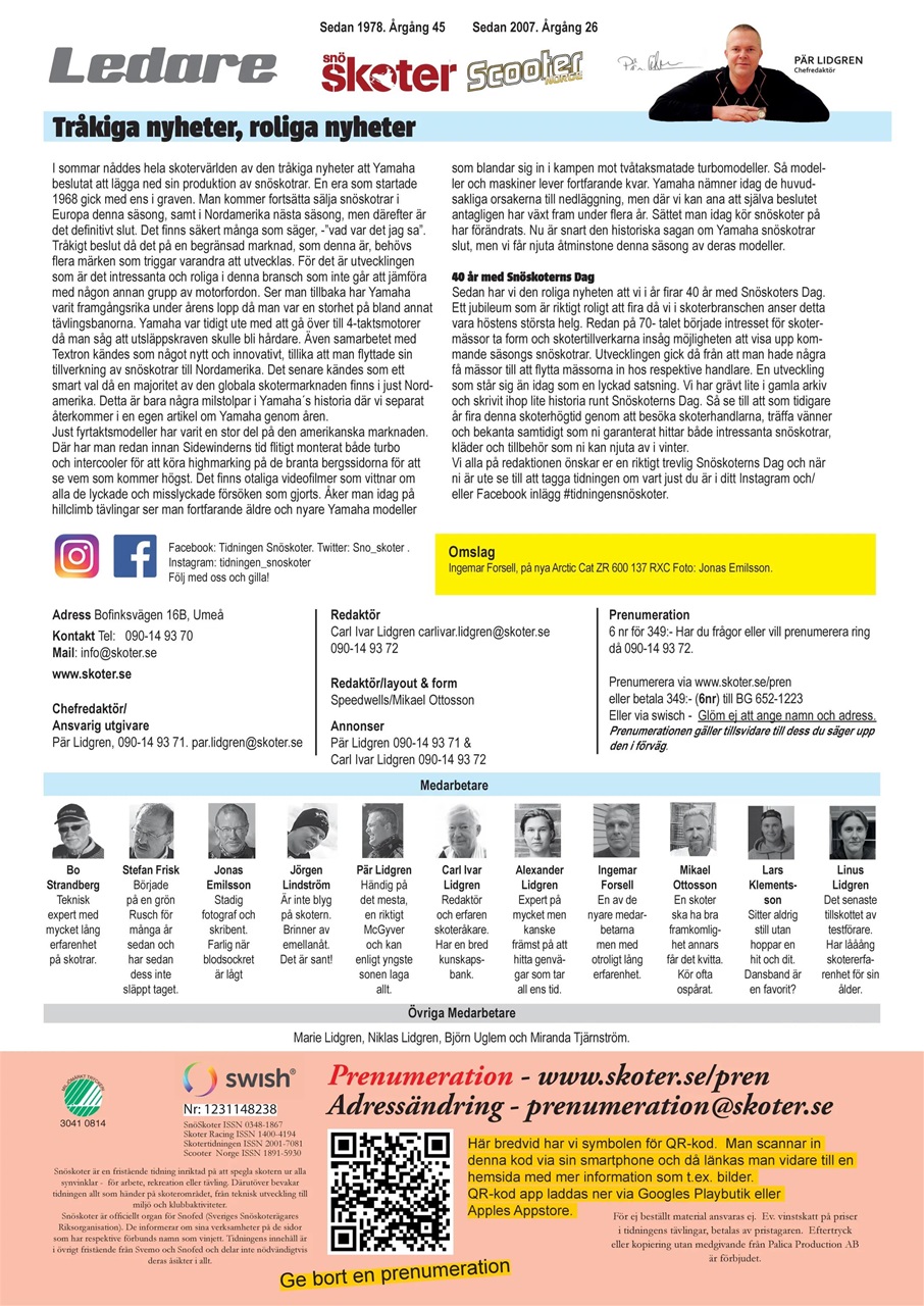 Tidningen Snöskoter Preview Pages