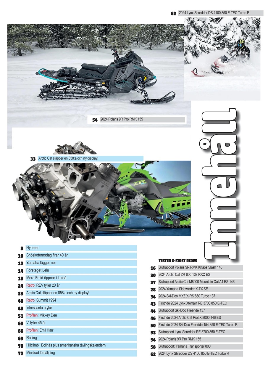 Tidningen Snöskoter Preview Pages