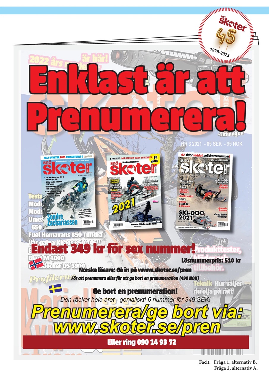 Tidningen Snöskoter Preview Pages