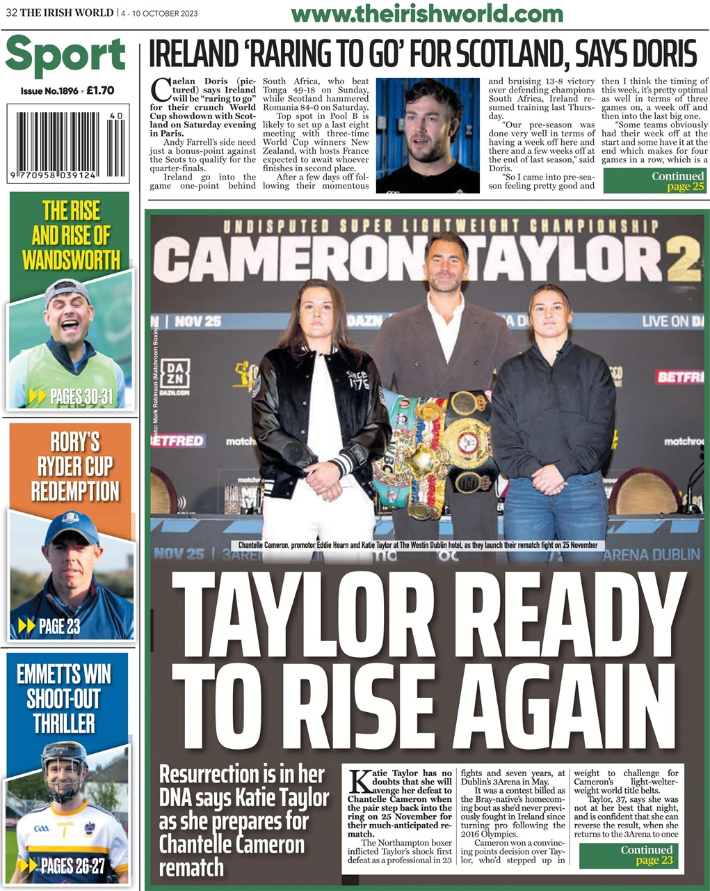 Irish World Preview Pages