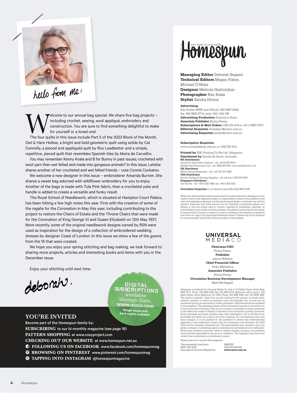 Homespun Preview Pages