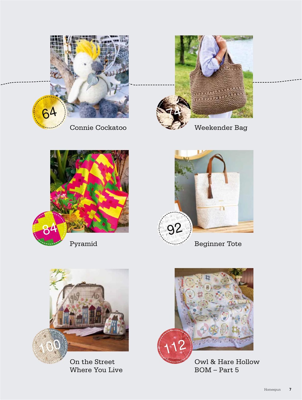 Homespun Preview Pages