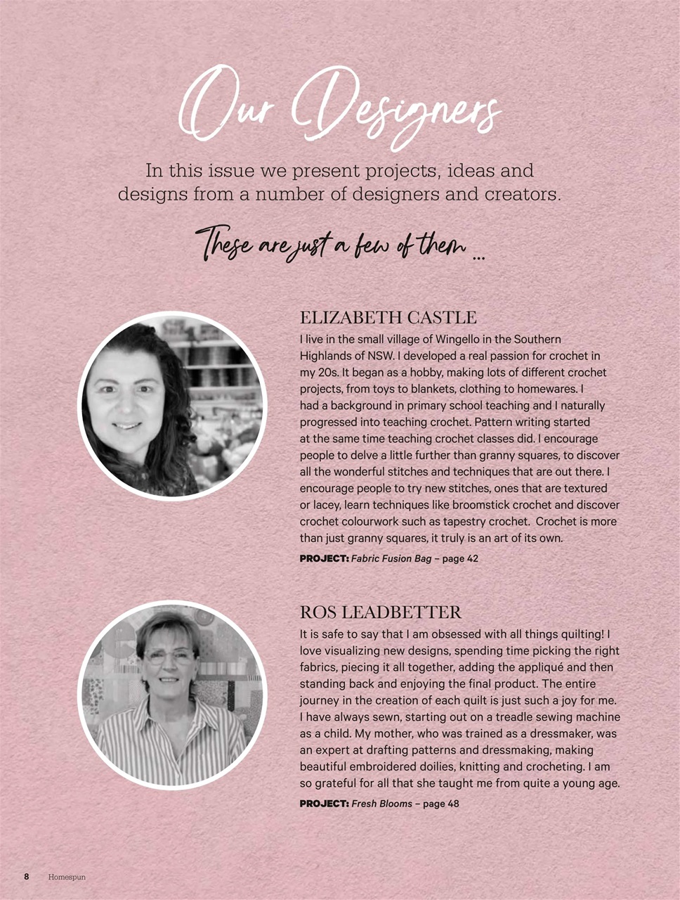 Homespun Preview Pages