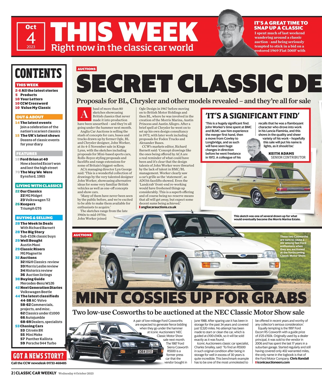 Classic Car Weekly Preview Pages