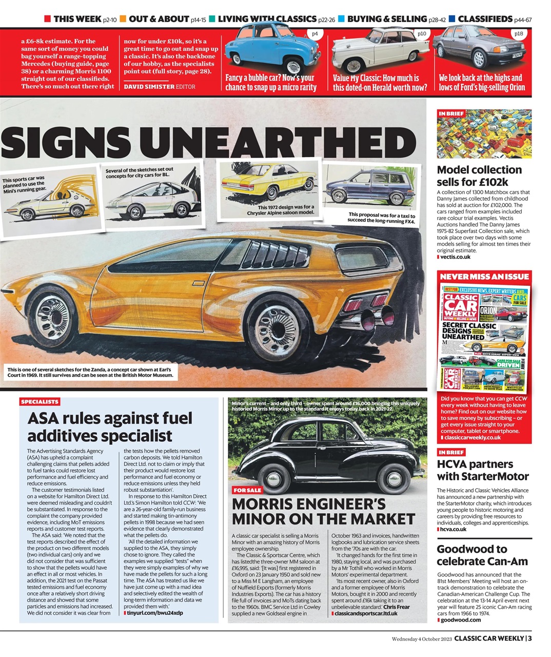 Classic Car Weekly Preview Pages