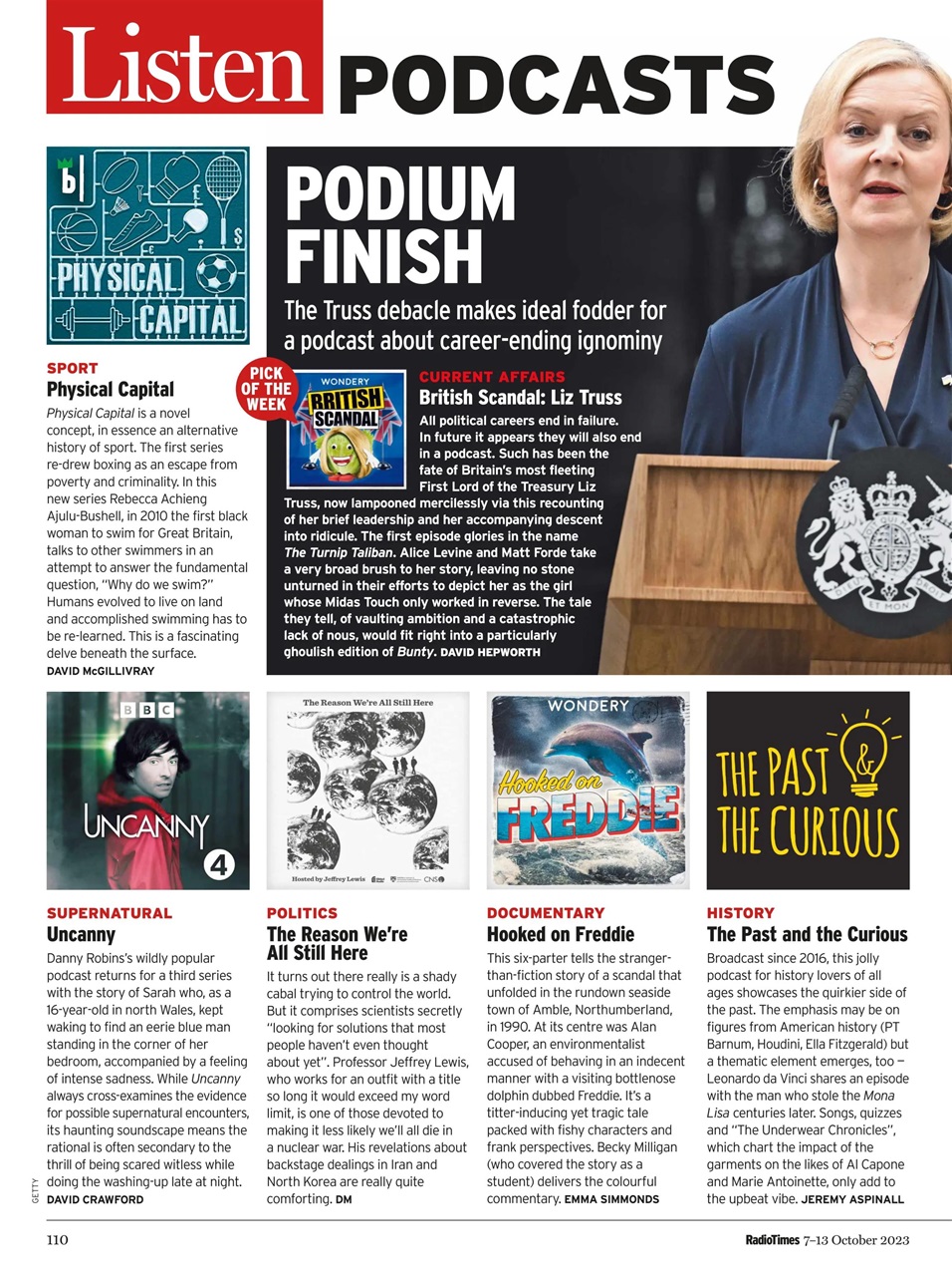 Radio Times Magazine 713th October 2023 Back Issue