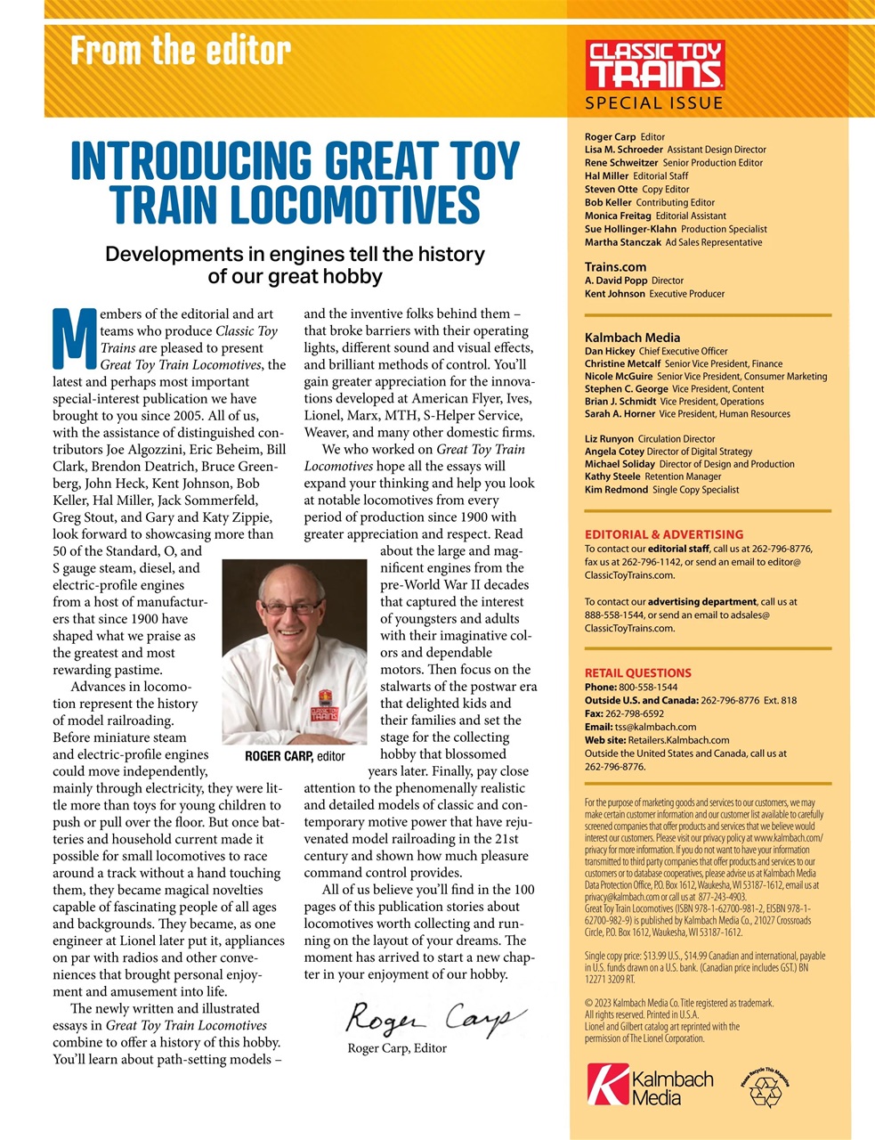 Classic Toy Trains Preview Pages