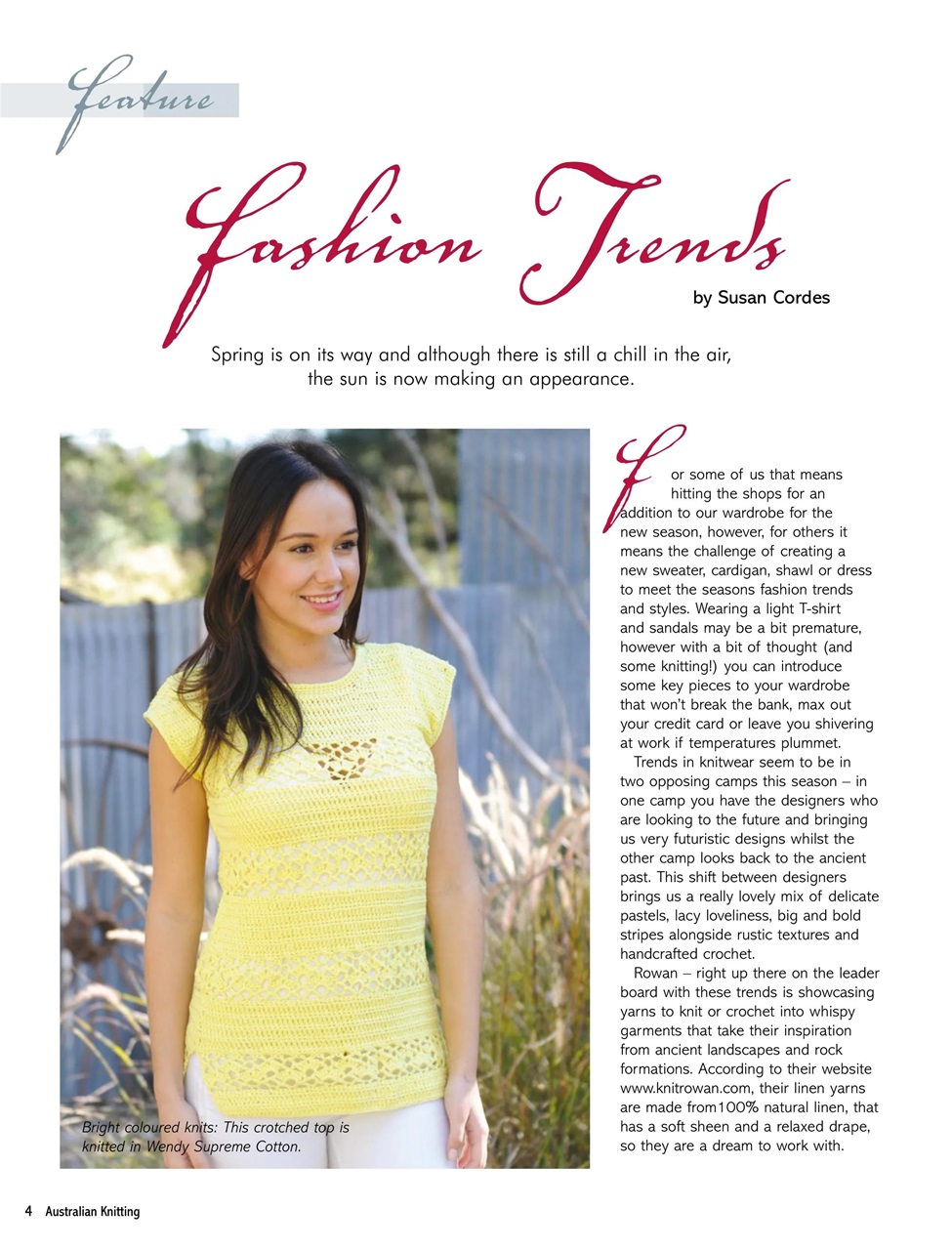 Australian Knitting Preview Pages