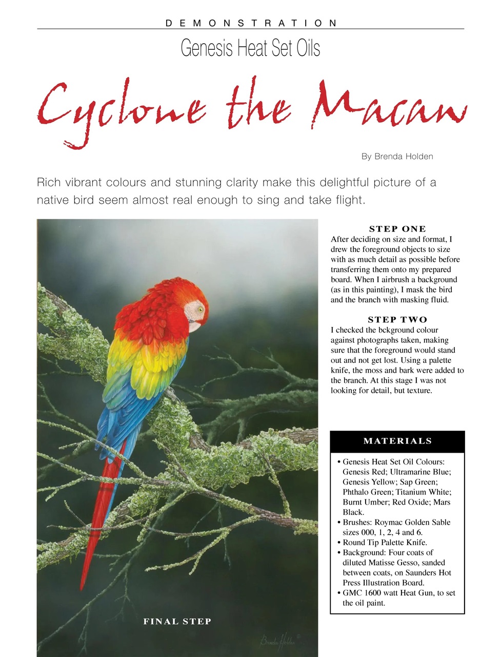 Australian How to Paint Preview Pages