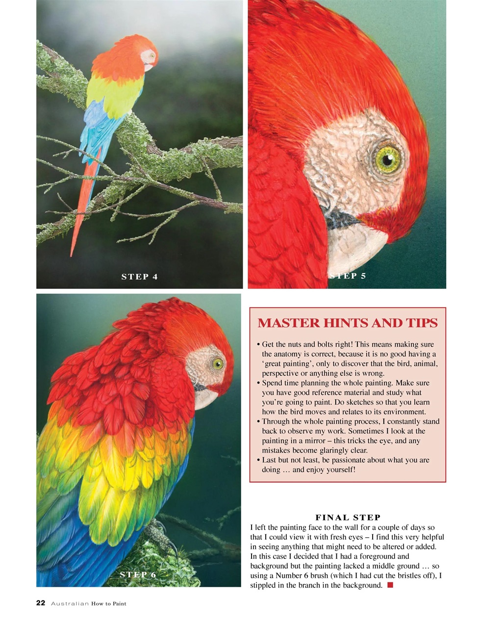 Australian How to Paint Preview Pages