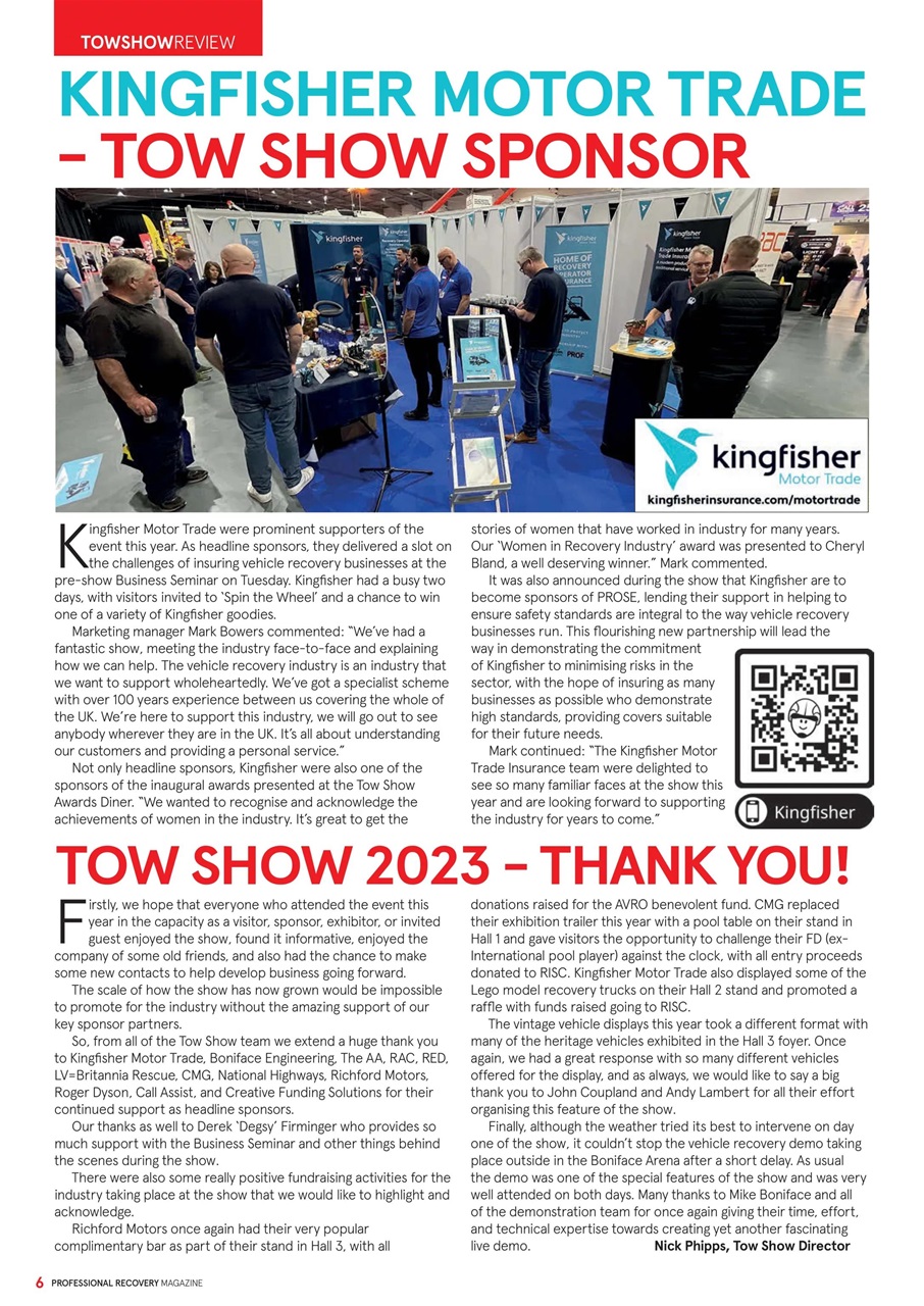 Professional Recovery Magazine Preview Pages