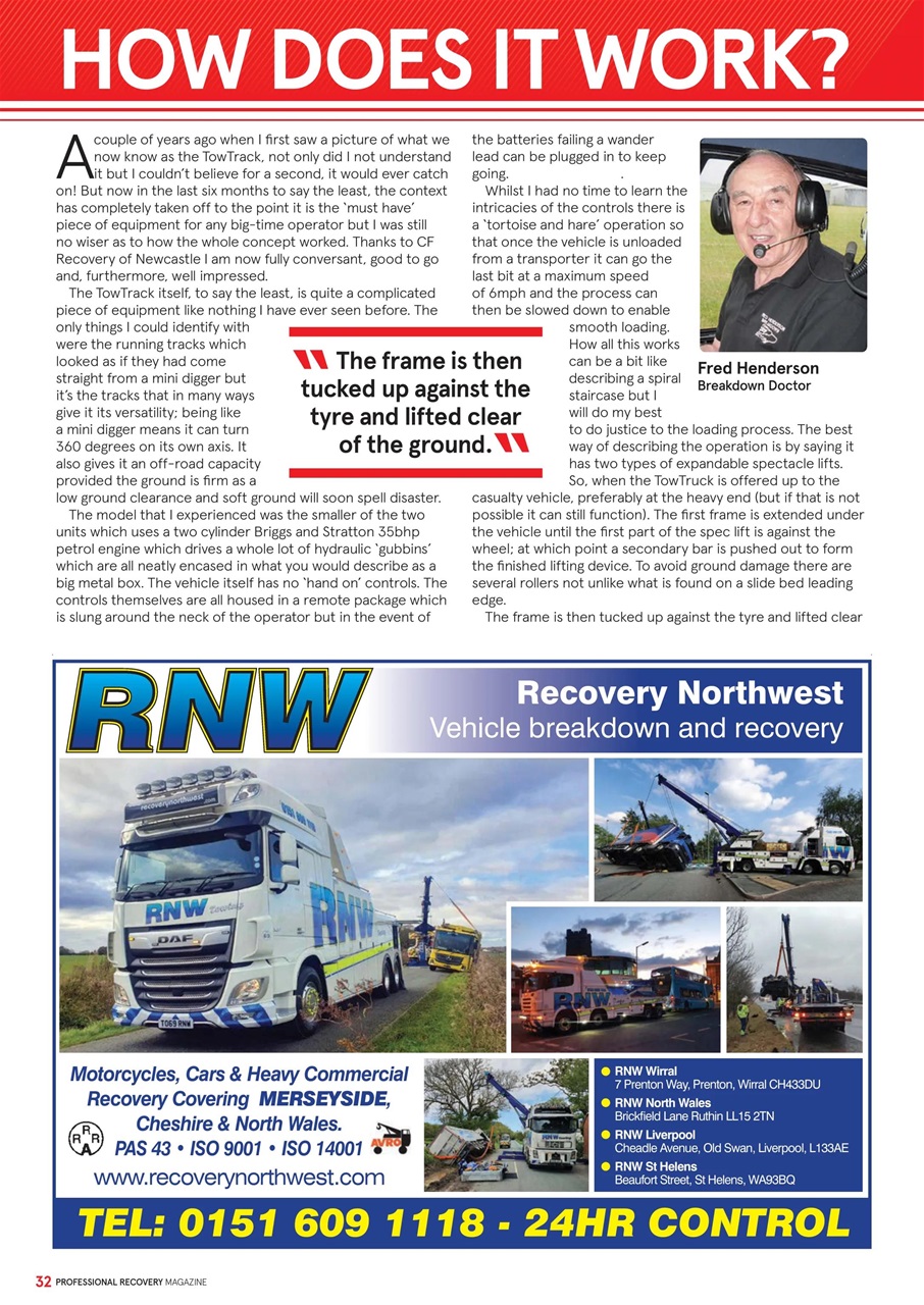 Professional Recovery Magazine Preview Pages