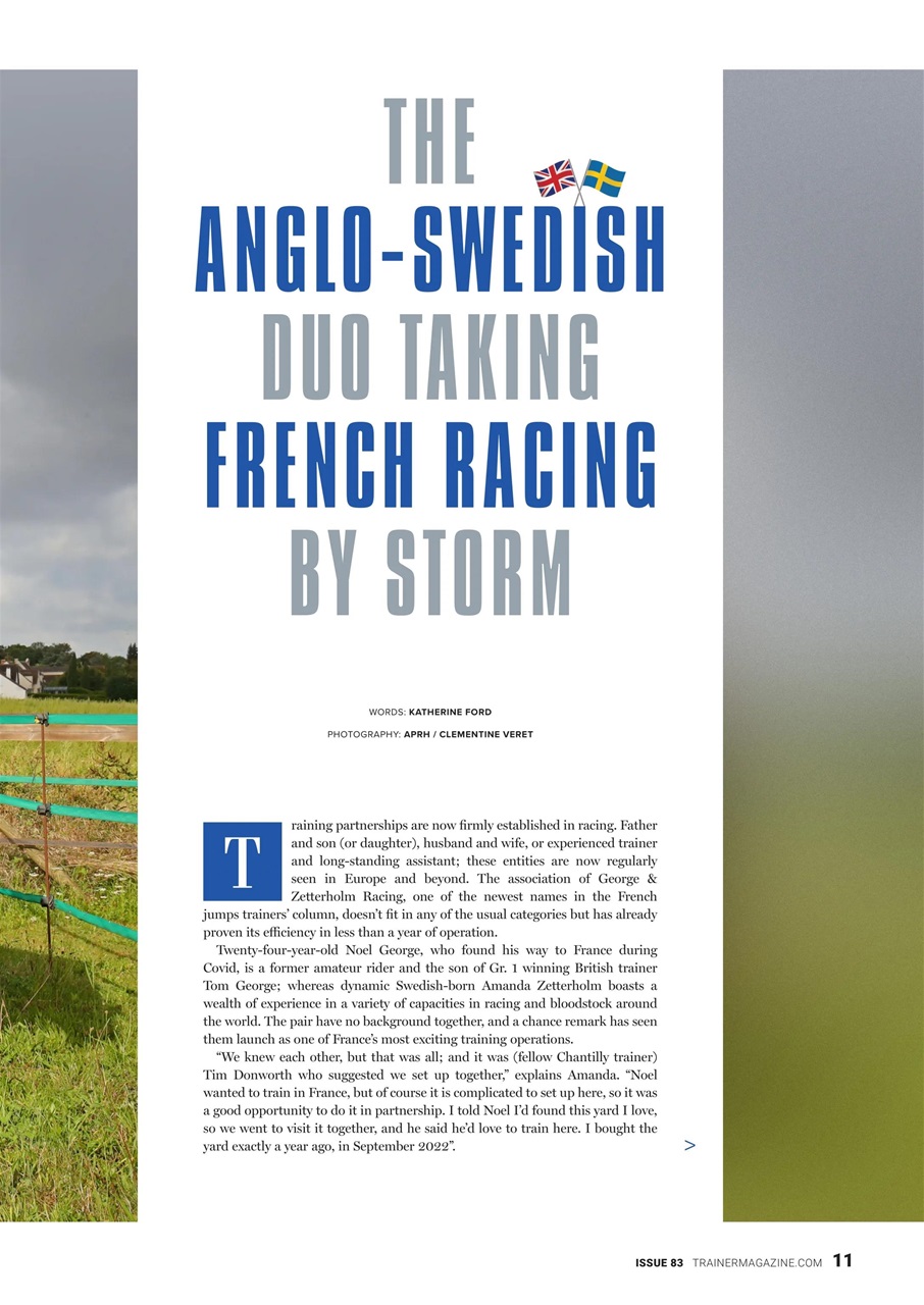 European Trainer Magazine - horse racing Preview Pages