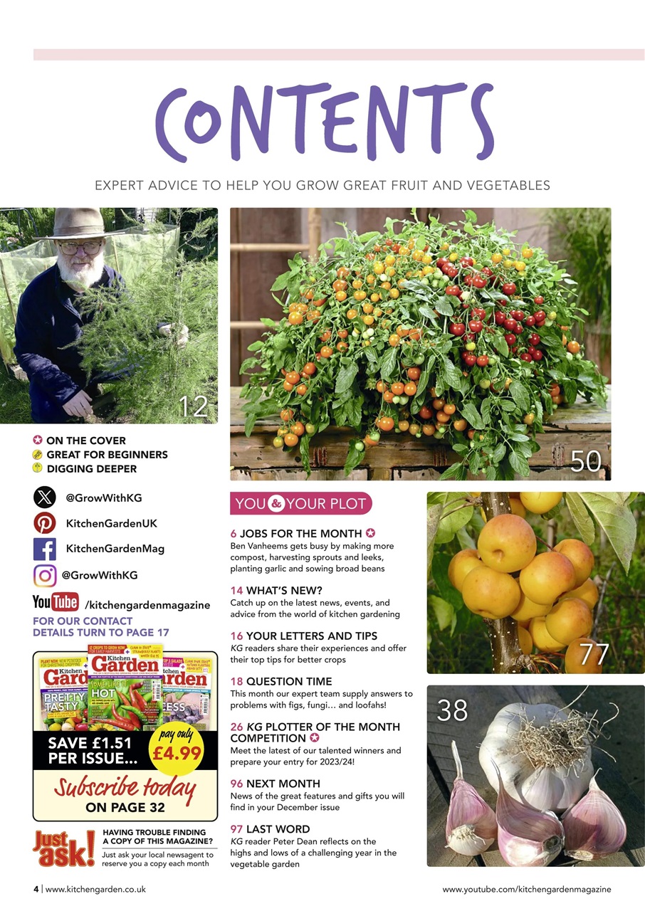 Kitchen Garden Magazine Preview Pages