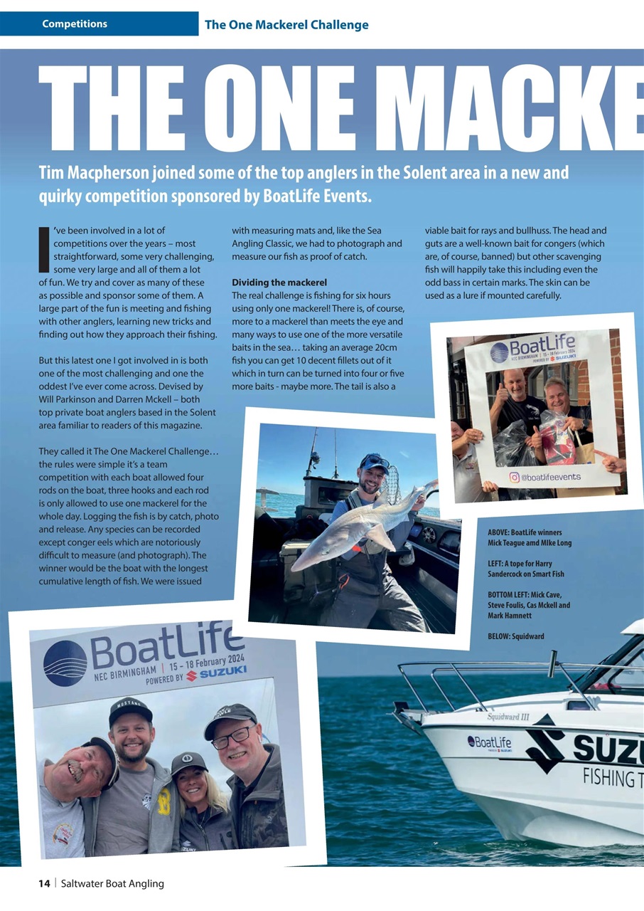 Saltwater Boat Angling Preview Pages