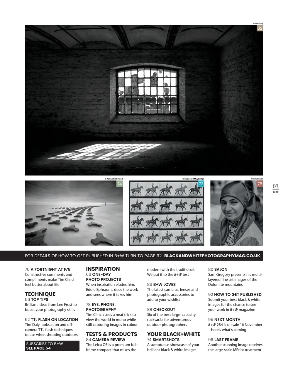 Black+White Photography Preview Pages