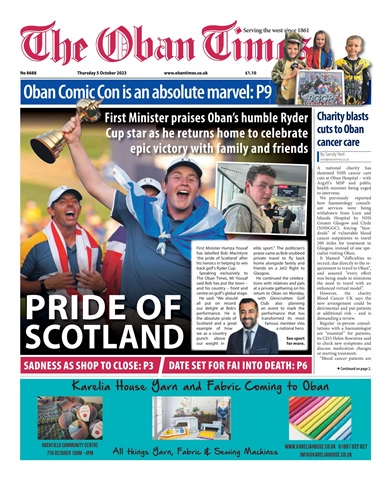 The Oban Times & Lochaber Times issue 5th October, 2023