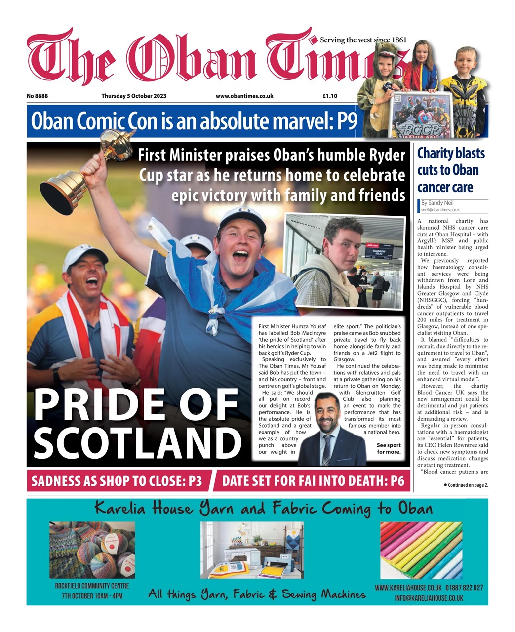 The Oban Times & Lochaber Times Preview Pages