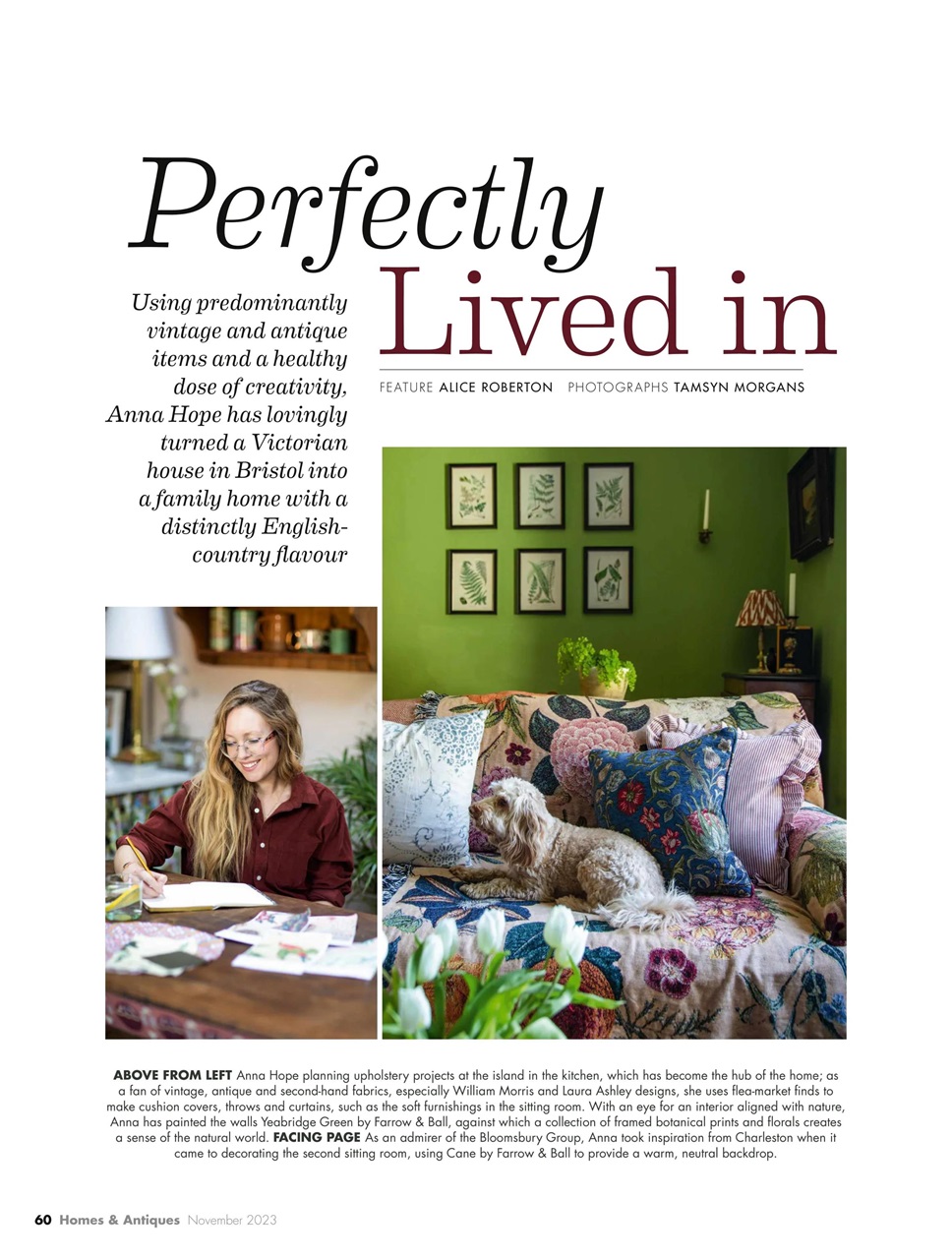 Homes & Antiques Magazine Preview Pages