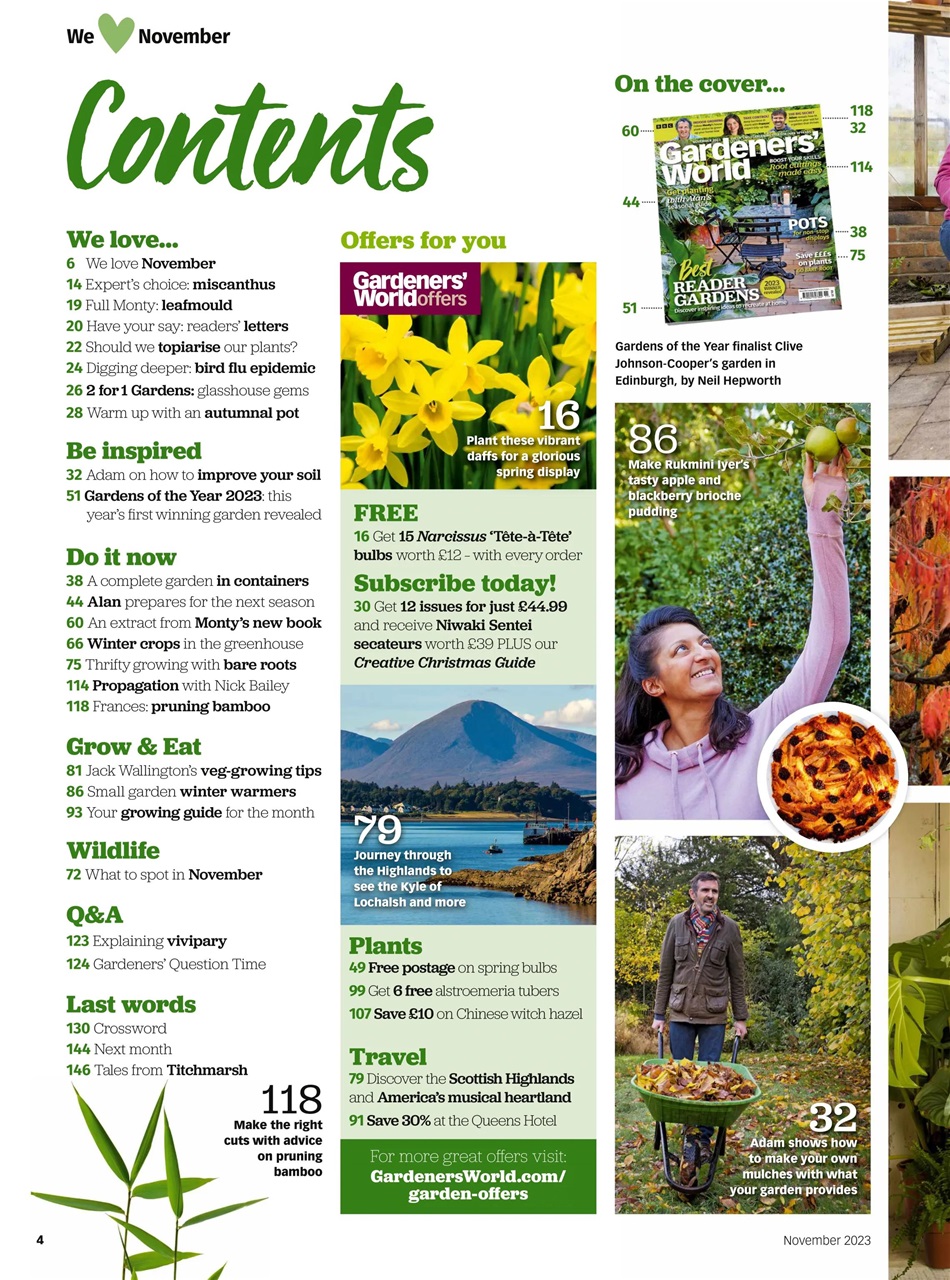 BBC Gardeners’ World Magazine Preview Pages
