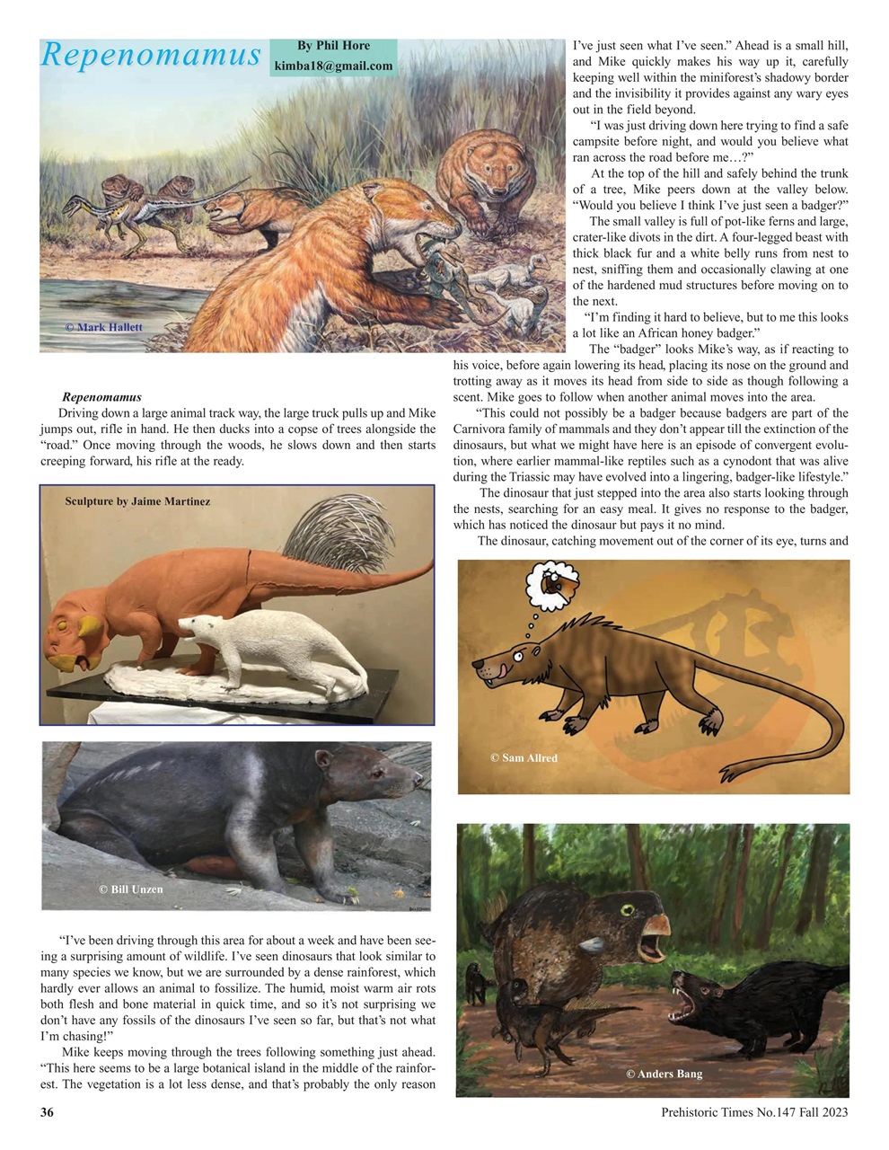 Prehistoric Times Preview Pages