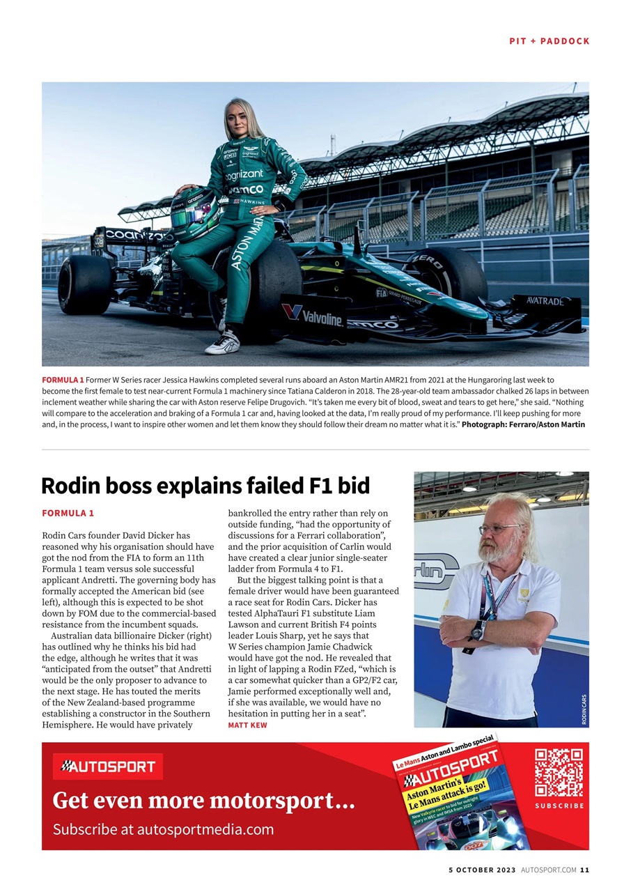 Autosport Preview Pages