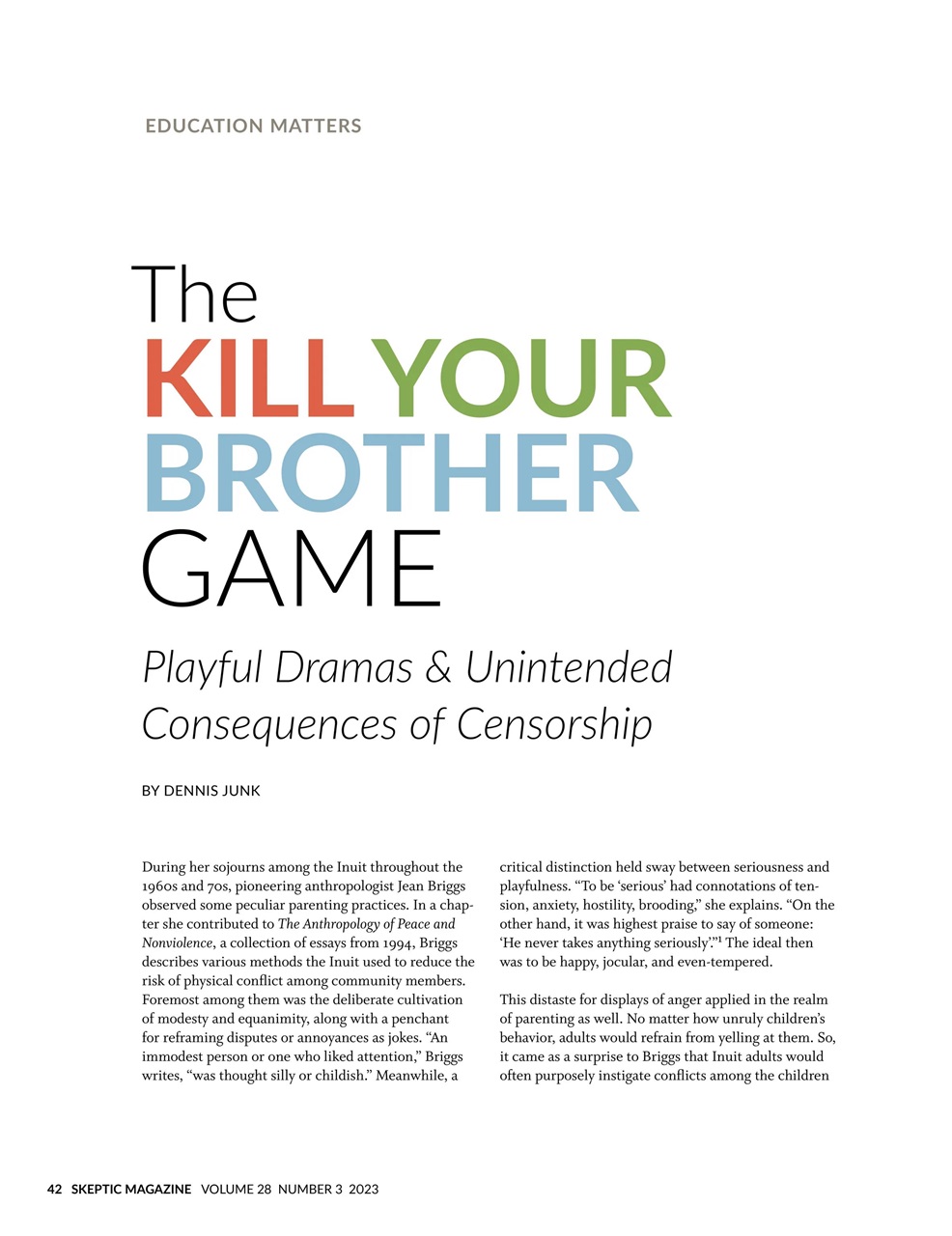 Skeptic Preview Pages