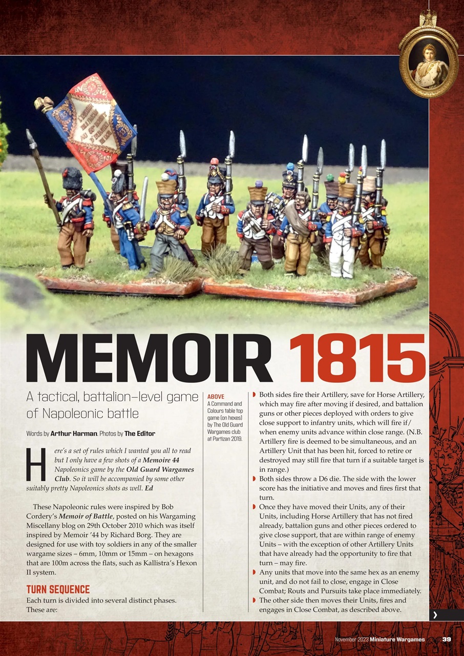Miniature Wargames Preview Pages